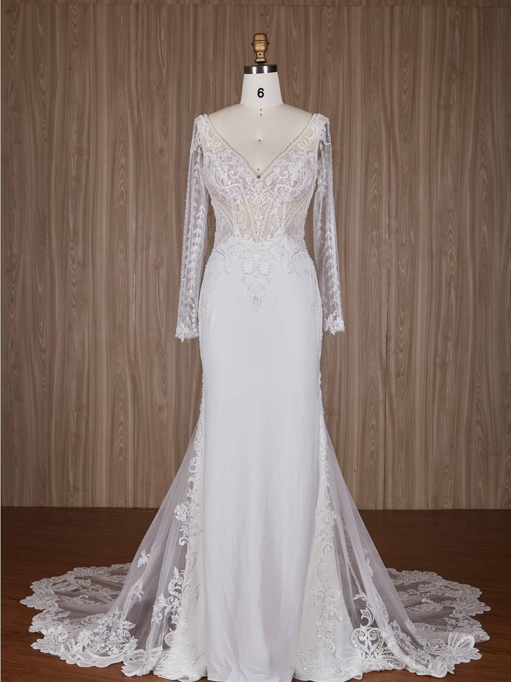 Never Worn Viola Bridal Wedding Dress Size 10 Ivory Lace Sleeves